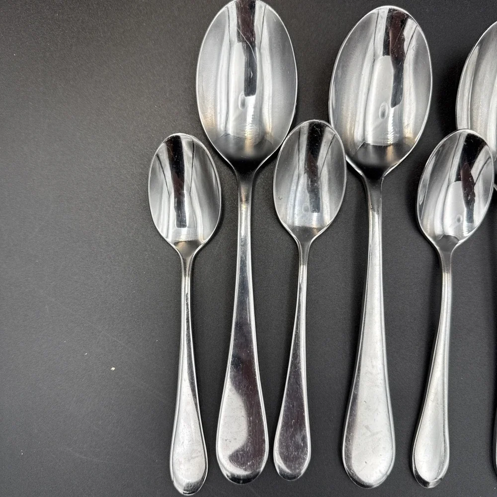 Oneida Icarus Glossy Stainless 3 Place Spoons 4 Teaspoons
